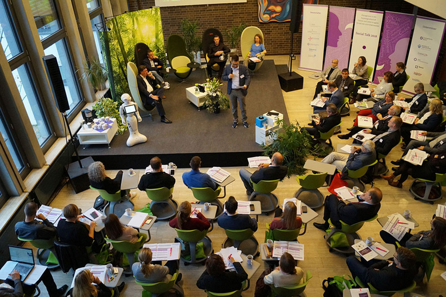 «Social Talk 2018» am 13. November 2018 zu den Veränderungen in der Arbeitswelt. (Foto: medio.tv/Schlitt)
