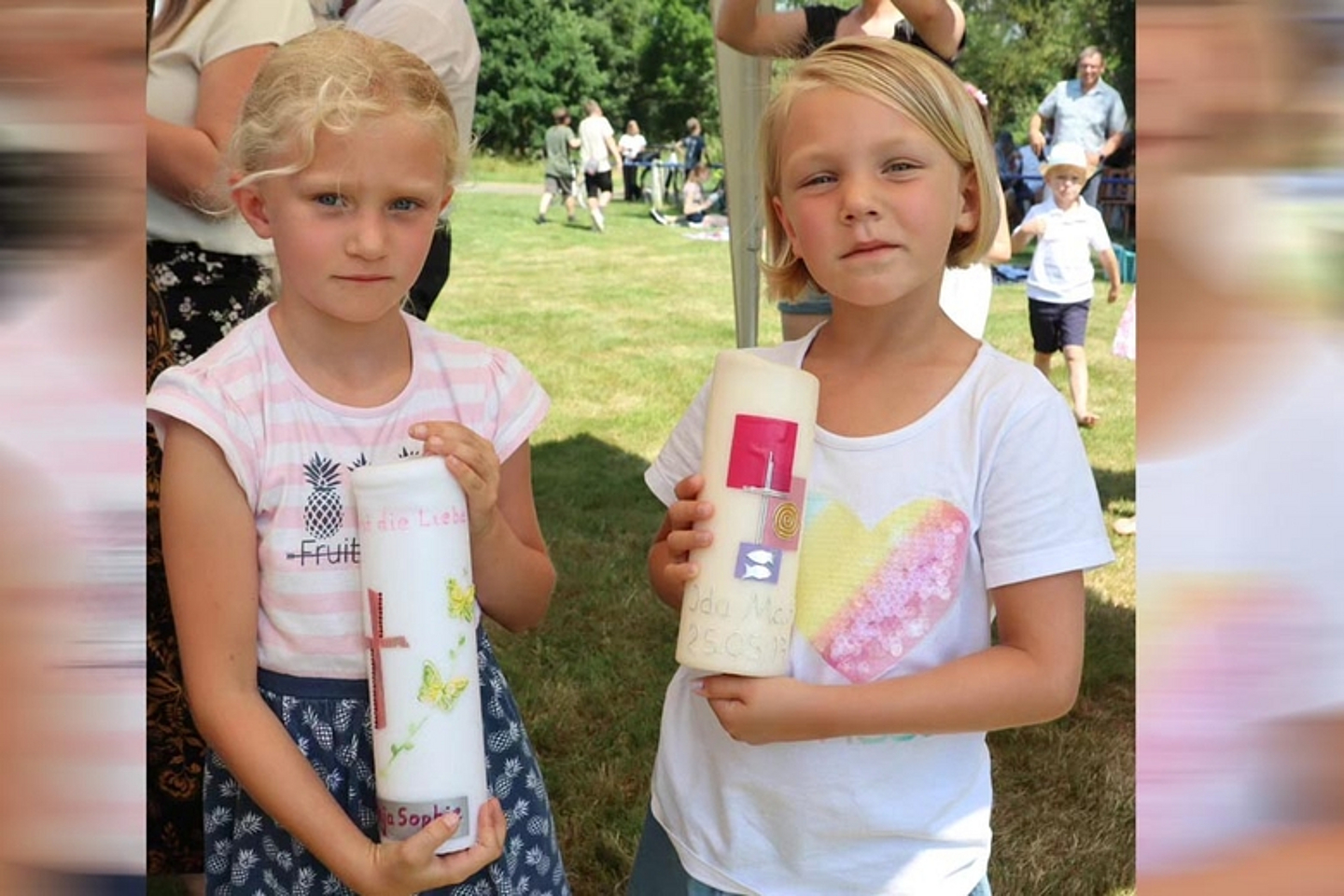 Tauffest und Tauferinnerung an der Efze in Unshausen. (Foto-Quelle: Pfarrerin Sabine Koch) 