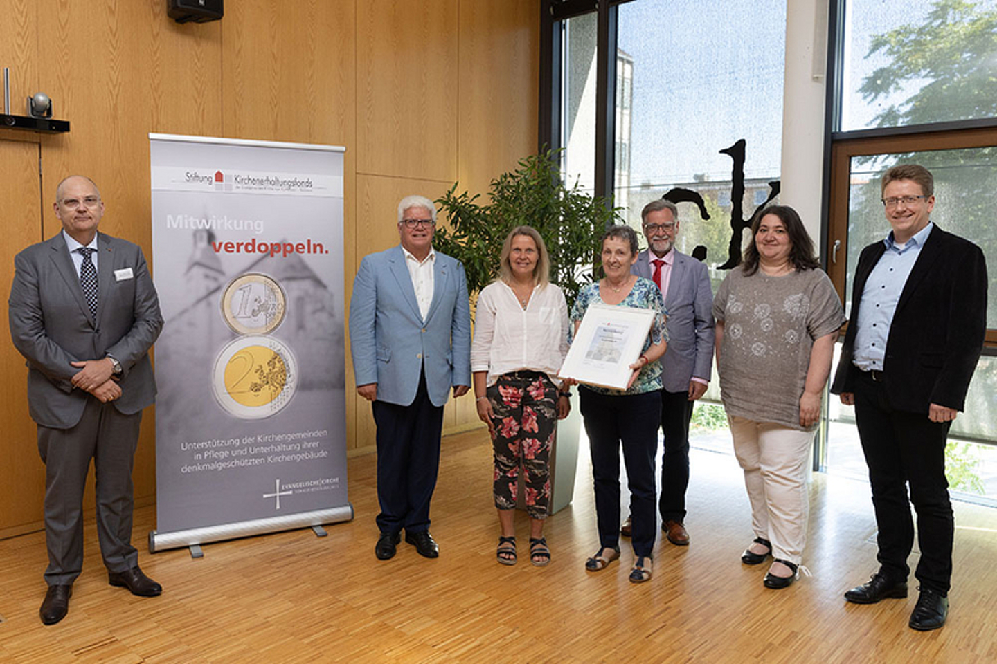 Ev. Kirchengemeinde Hundelshausen - Stiftung Kirchenerhaltungsfonds belohnt Einsatz für Kirchengebäude - Feierstunde am 28.6.22 in Kassel. (Foto: medio.tv/Schauderna)