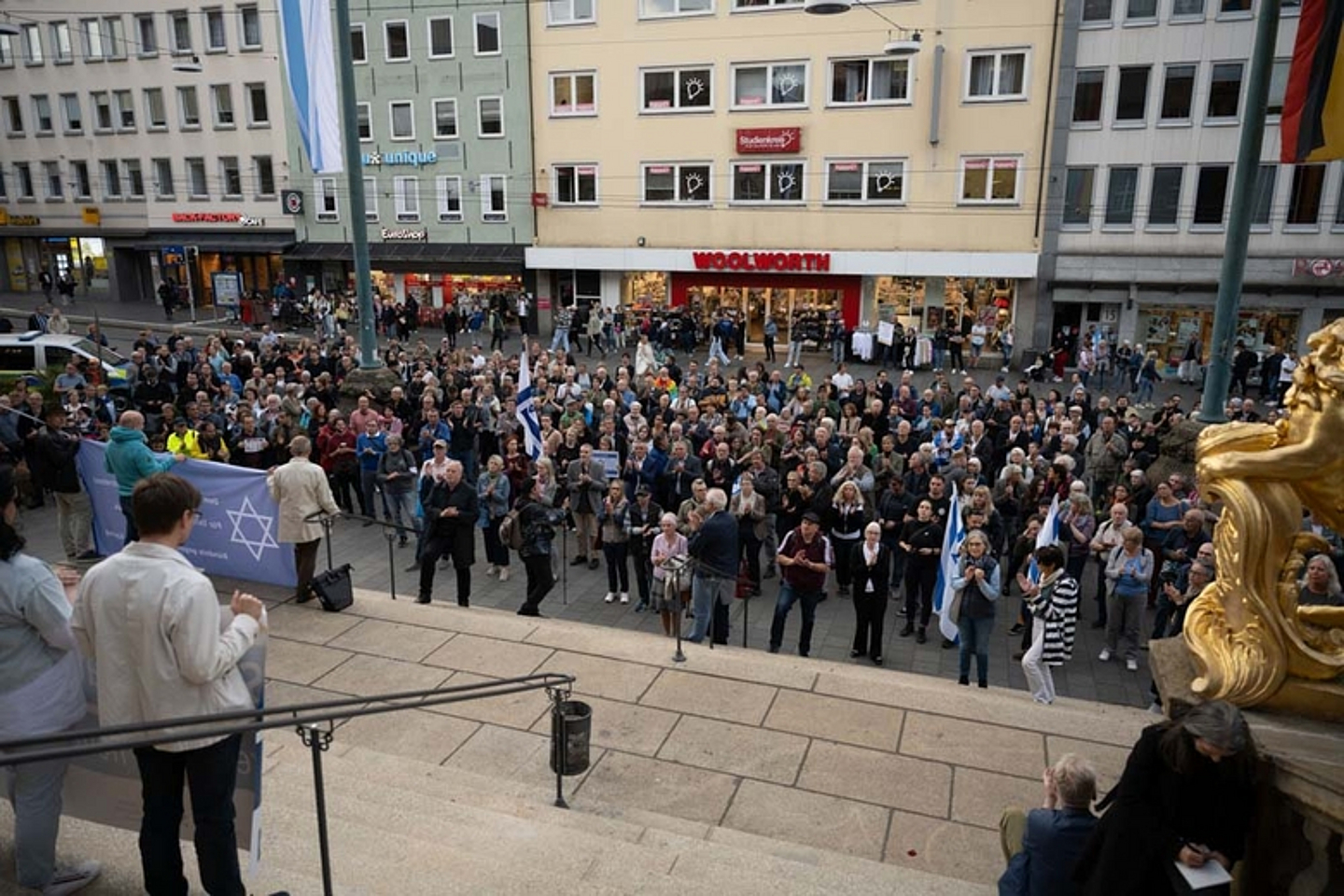 Kundgebung Solidarität mit Israel Rathaus Kassel 2023