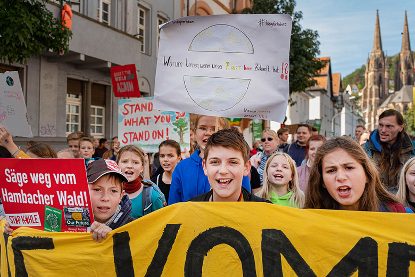 Klima-Demo am 20. September 2019 in Marburg mit rund 6.500 Teilnehmern. (Foto: medio.tv/Schauderna)