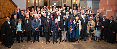 Gruppenfoto der Jubilarinnen und Jubilare in der Stadtkirche (Foto: medio.tv/Schauderna)