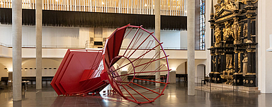 Das Kunstwerk «Roundabout» von Michael Göbel ist ab dem 12. September in der Kasseler Martinskirche zu sehen.