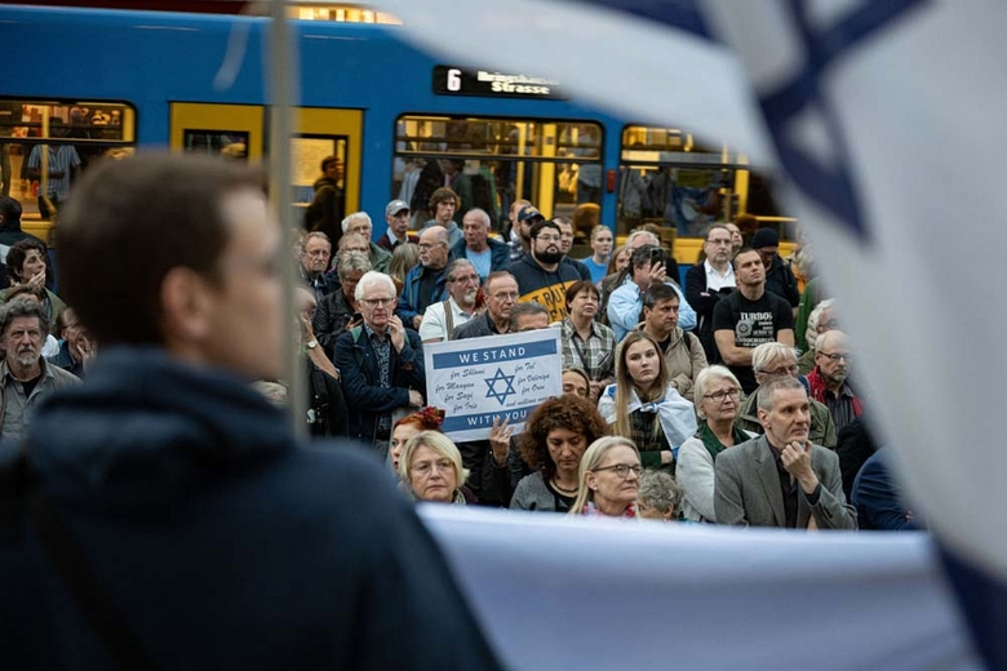 Kundgebung Solidarität mit Israel Rathaus Kassel 2023