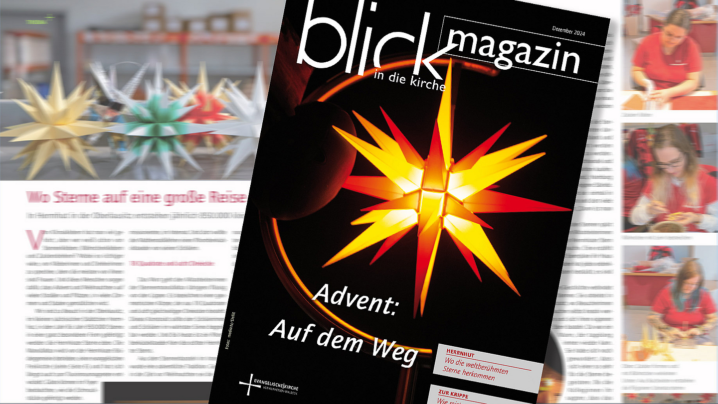 Unser Foto zeigt das Titelblatt der Ausgabe des Magazins «Advent: Auf dem Weg»