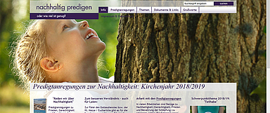 Die neue Webseite von nachhaltig-predigen.de (Foto: Bildschirmfoto)