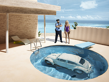 Unser Foto zeigt das Kunstwerk Florida 2016 (Serie Accidental) von Edith Held.