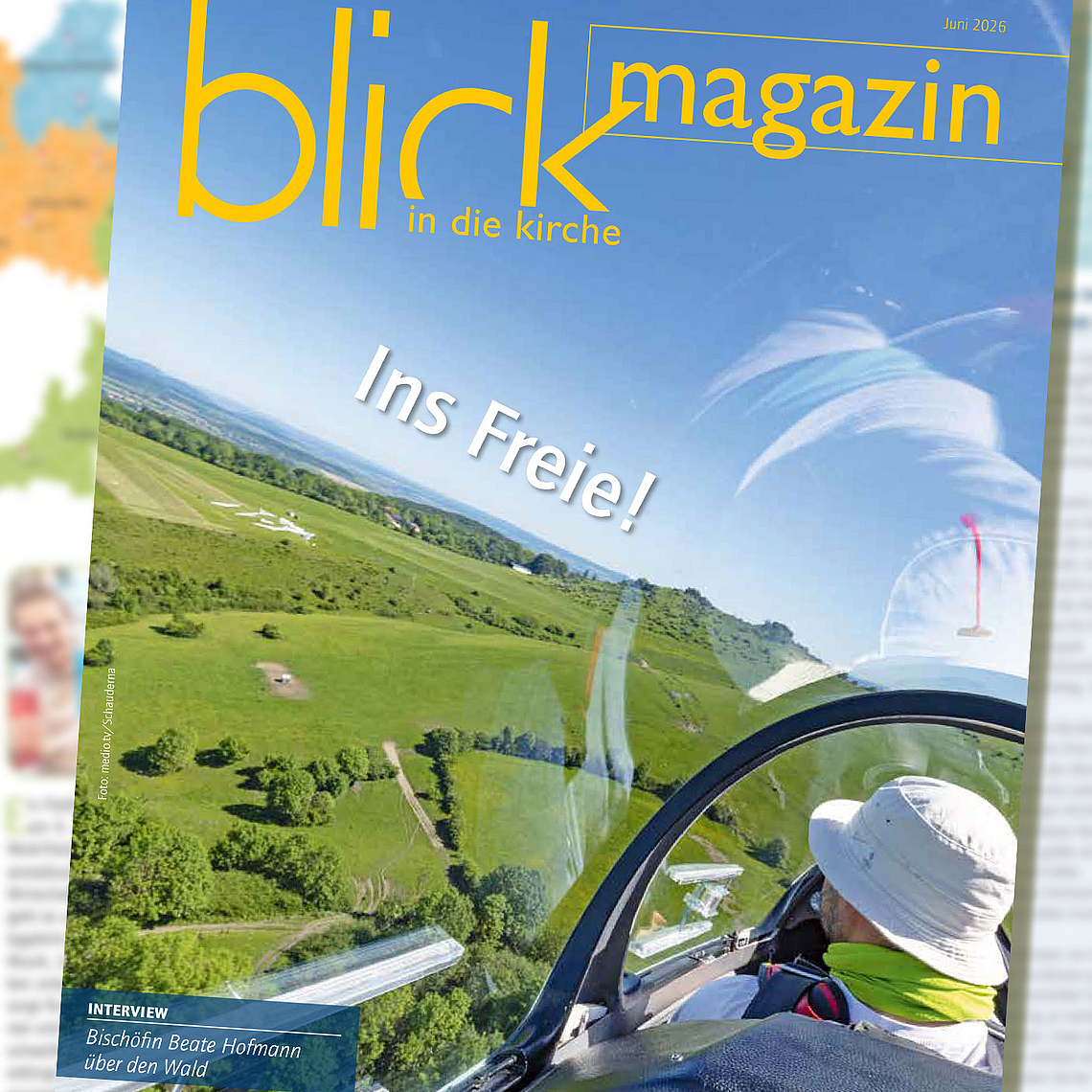Das Titelblatt der Sommerausgabe des blick in die kirche-Magazins 