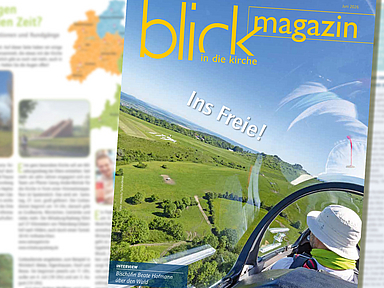 Das Titelblatt der Sommerausgabe des blick in die kirche-Magazins 