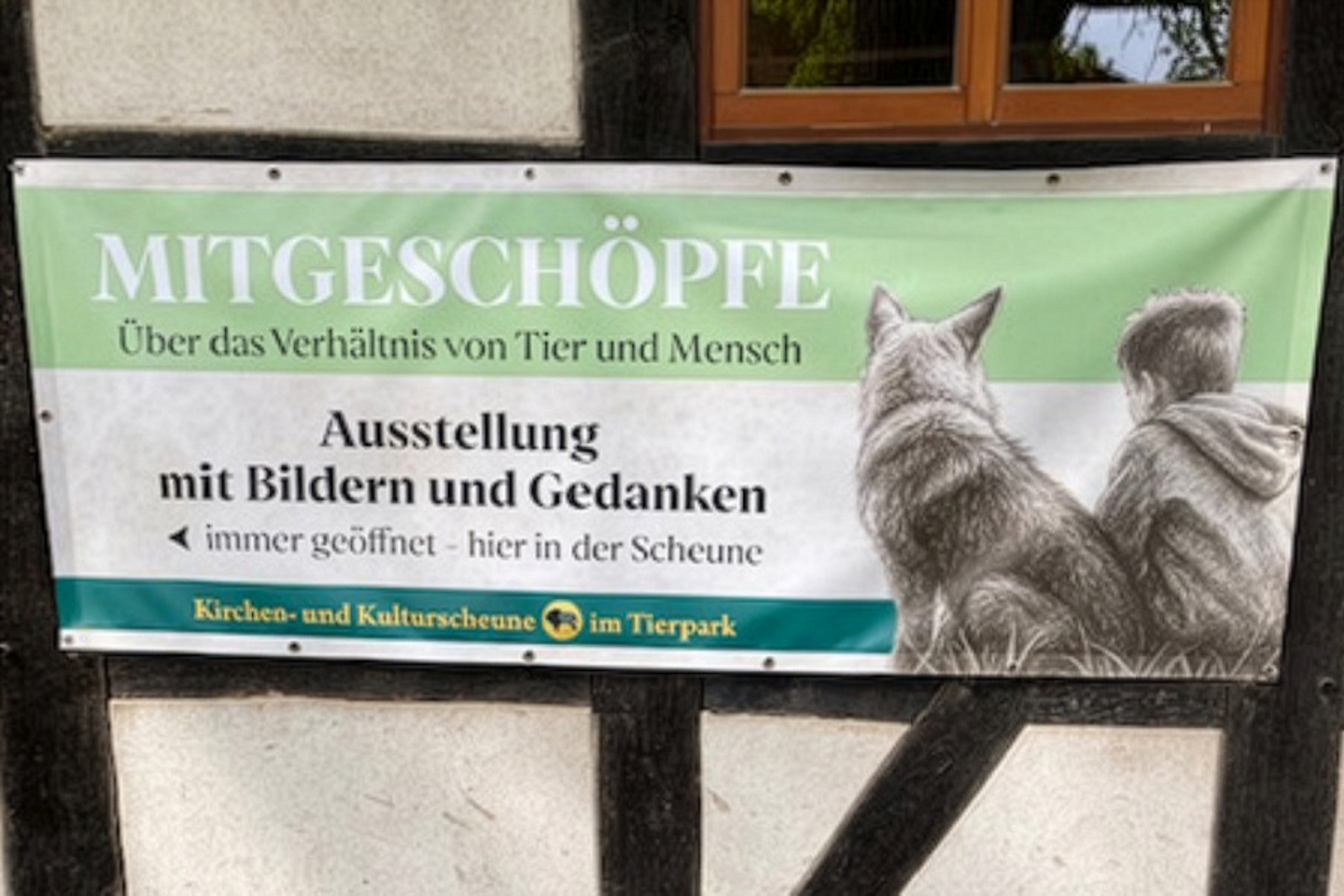 Noch bis Ende Mai thematisiert die Ausstellung "Mitgeschöpfe" das Verhältnis von Tier und Mensch.