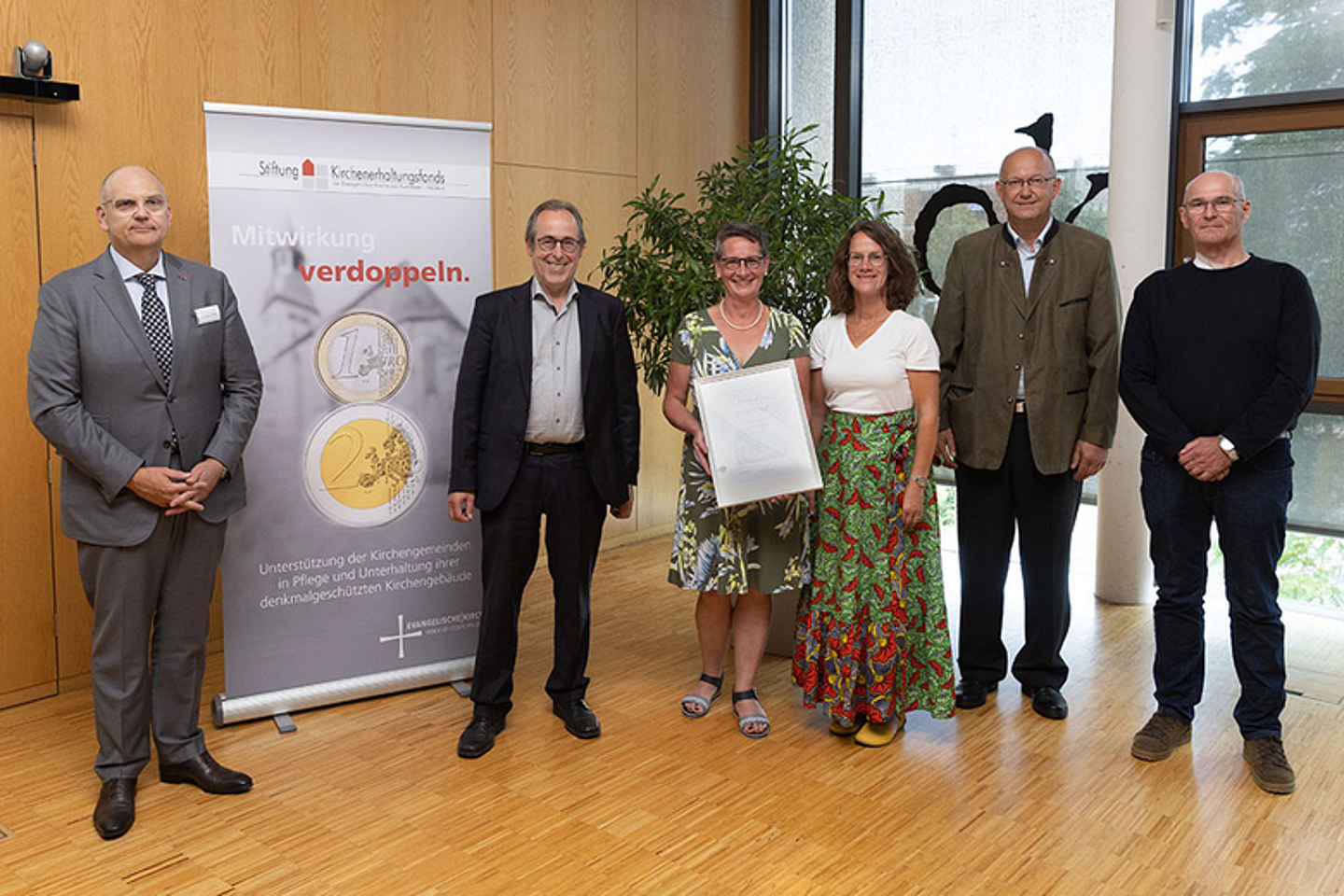 Ev. Kirchengemeinde Großseelheim - Stiftung Kirchenerhaltungsfonds belohnt Einsatz für Kirchengebäude - Feierstunde am 28.6.22 in Kassel. (Foto: medio.tv/Schauderna)