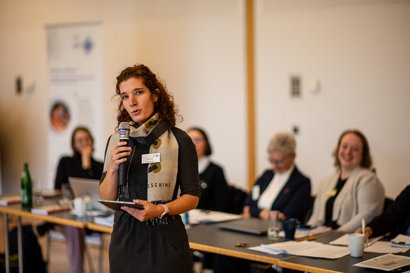 Theologiestudentin Anne Horn stellte als Co-Vorsitzende die neue Initiative Junges GAW vor