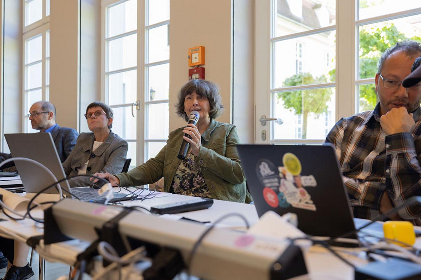 Silke Bremer, REdakteurin für interne Kommunikation stellt im Rahmen der Spiritualität in der Veränderung die digitale Plattform vor.