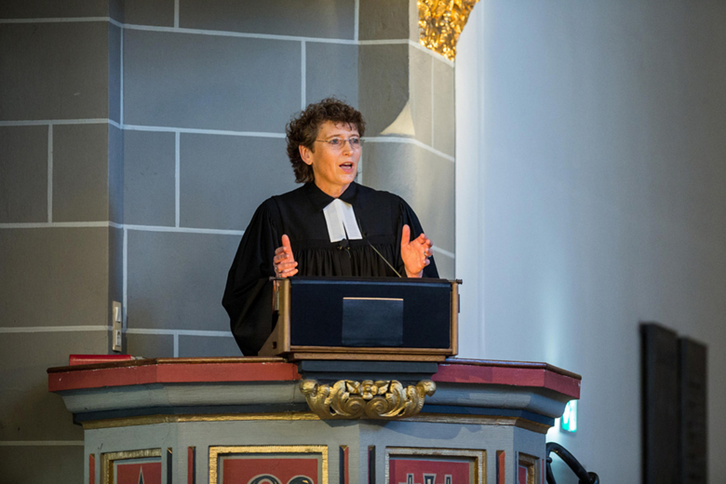 Vorstellungsgottesdienst mit Annegret Puttkammer, Kandidatin für das Bischofsamt in der EKKW, am 19.04.2019 in der Christuskirche in Kassel. (Foto: medio.tv/Socher)