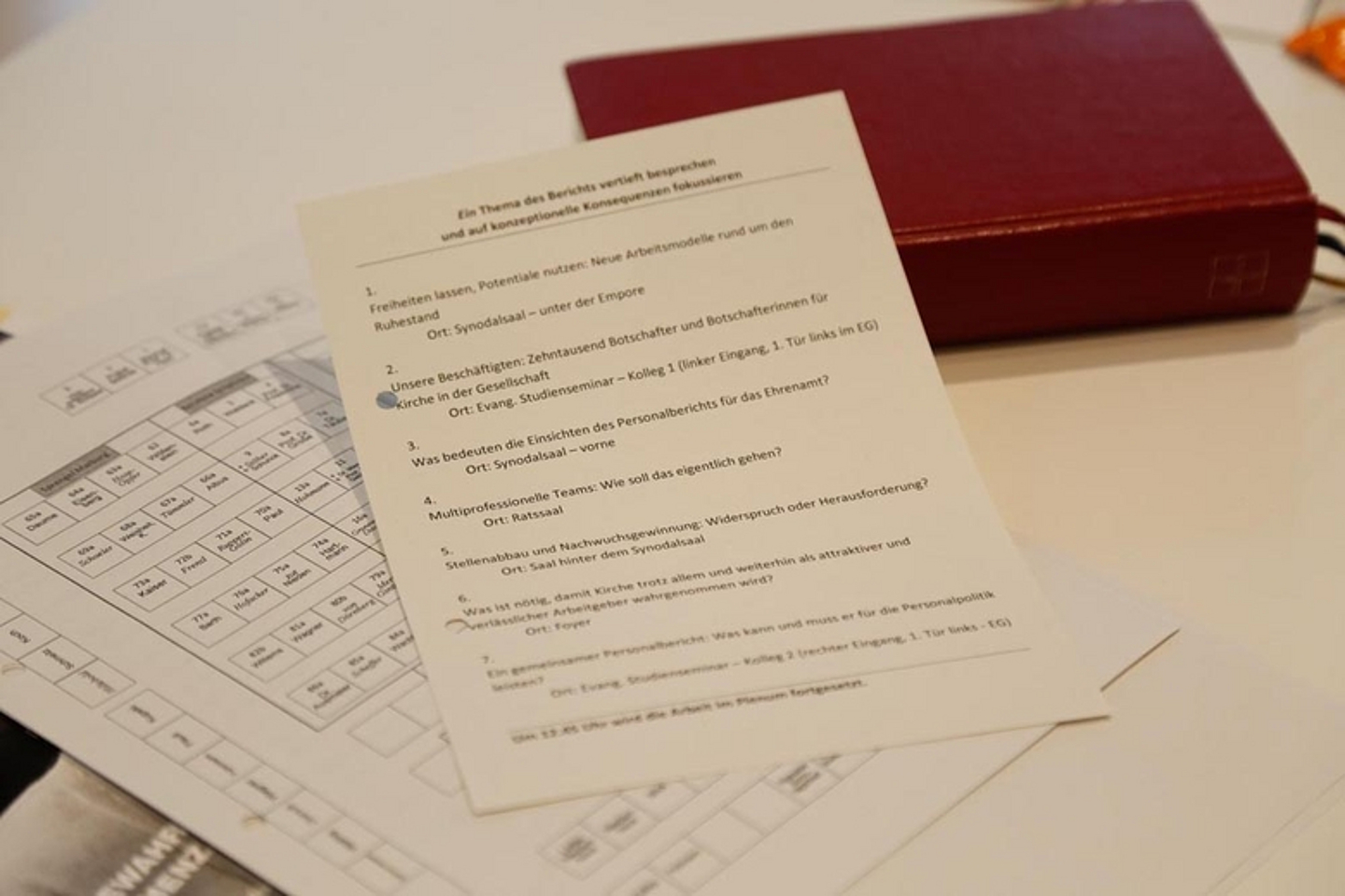 In Arbeitsgruppen wurden anschließend die Themen des Berichts vertieft und Konsequenzen diskutiert. (Foto: medio.tv/Schauderna)