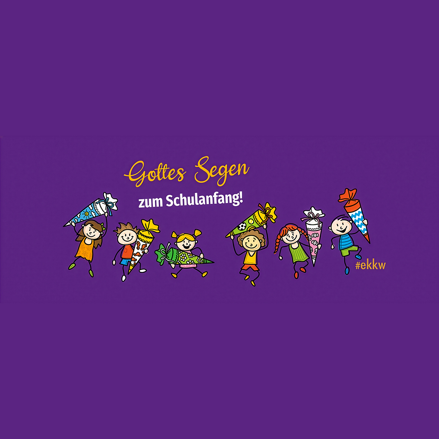 Für die Erstklässlerinnen und Erstklässler bietet die Landeskirche eine liebevoll gestaltetet Segenskarte zum Schulstart an. Unser Foto zeigt die Titelseite der Klappkarte. Für die Erstklässlerinnen und Erstklässler bietet die Landeskirche eine liebevoll gestaltetet Segenskarte zum Schulstart an. Unser Foto zeigt die Titelseite der Klappkarte.