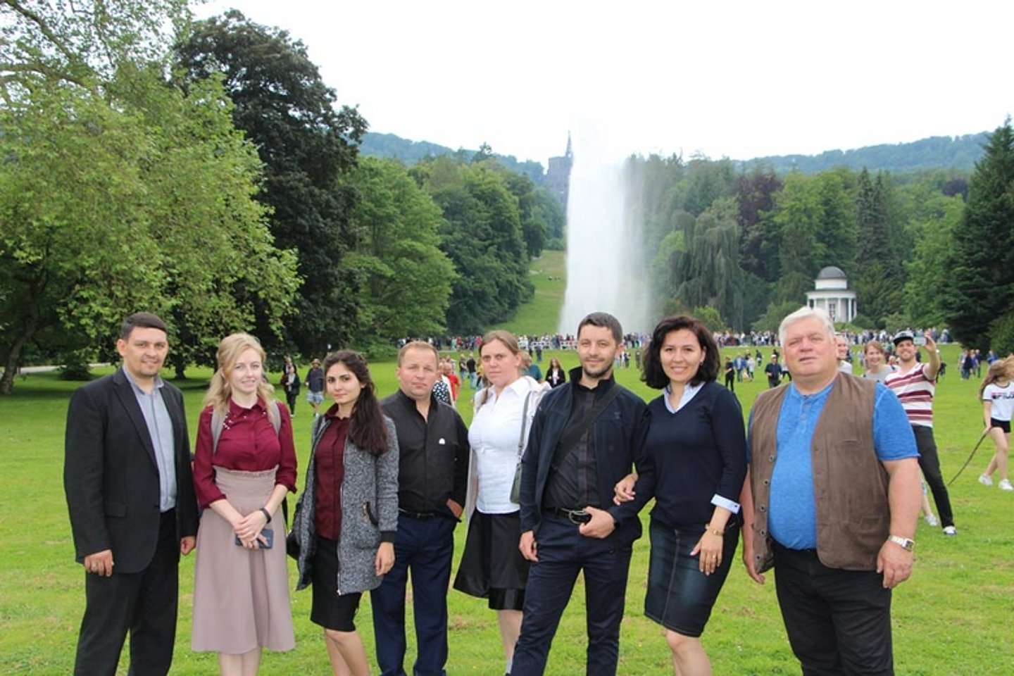 Partnerschaftsbesuch in Deutschland. Die Delegation macht u.a. Station in Hofgeismar, Spangenberg, Kassel, Marburg, am Edersee, beim Hessentag in Bad Hersfeld, beim Kirchentag in Dortmund und schließlich in Berlin. (Foto: privat)