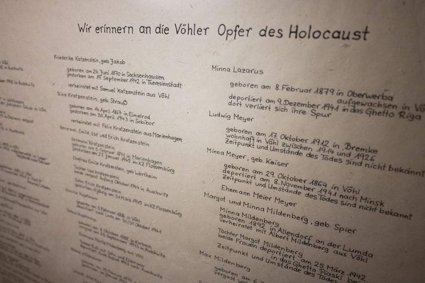 Gedenken Novemberpogrome Vöhl 2023