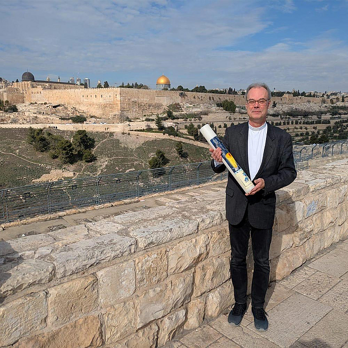 Dr. Andreas Goetze Anfang 2025 in Jerusalem Dr. Andreas Goetze Anfang 2025 in Jerusalem