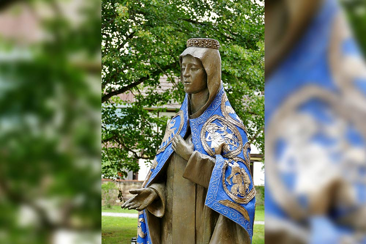 Die neue Skulptur, die von der Bildhauerin Karin Bohrmann-Roth geschaffen wurde.