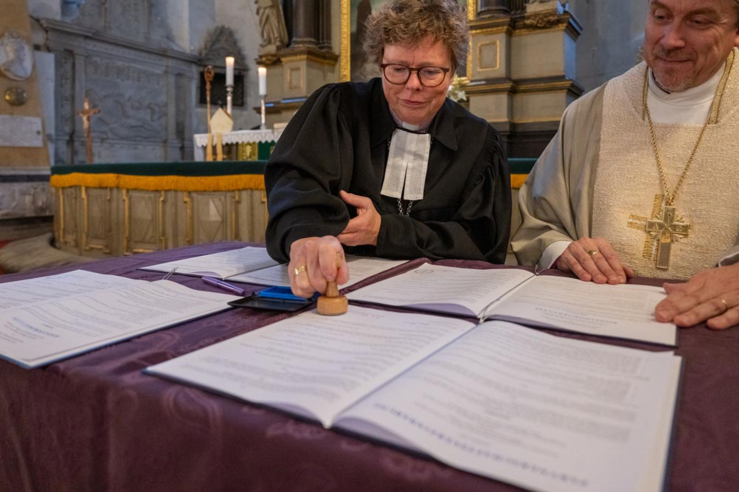 Bischöfin Dr. Beate Hofmann und Erzbischof Urmas Viilma Bischöfin Dr. Beate Hofmann und Erzbischof Urmas Viilma