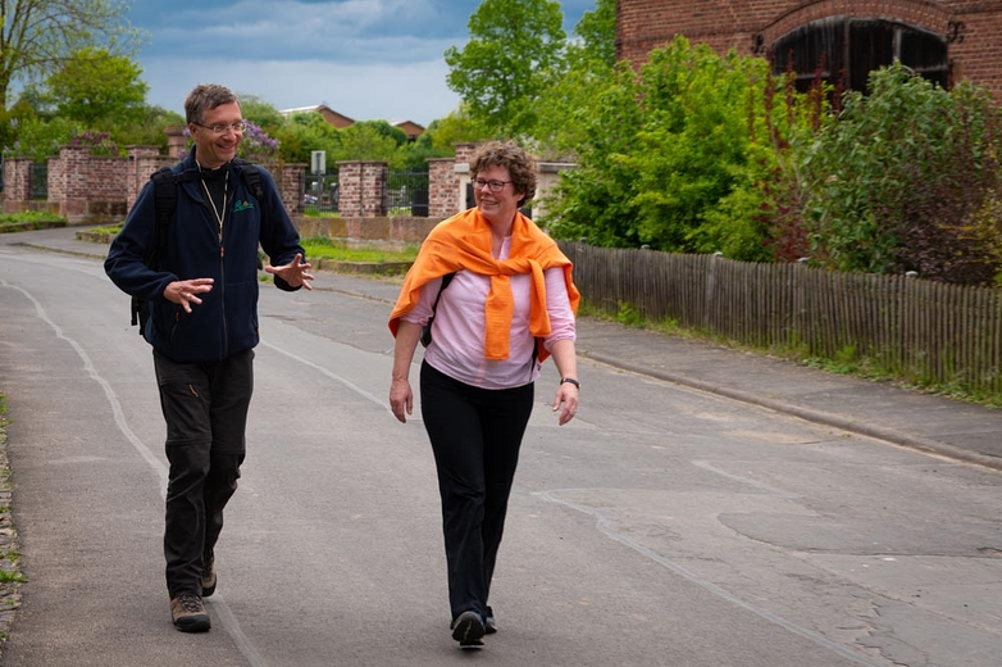 Impressionen vom Pilgerweg von Bischöfin Dr. Hofmann und Bischof Dr. Gerber am Pfingstmontag 2021 von Marburg nach Amöneburg. (Foto: medio.tv/Balzer) 
