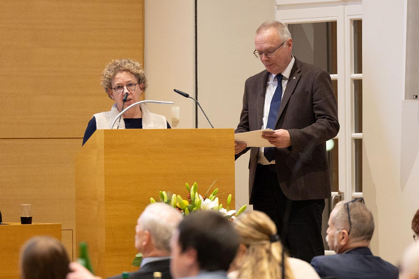 Koordinatorin Diakonin Ute Kaisinger-Carli und Prälat Burkhard zur Nieden - Reformprozess 2026: Anders Kirche werden – Anders Kirche sein. Bericht zu den Veränderungsprozessen unserer Landeskirche