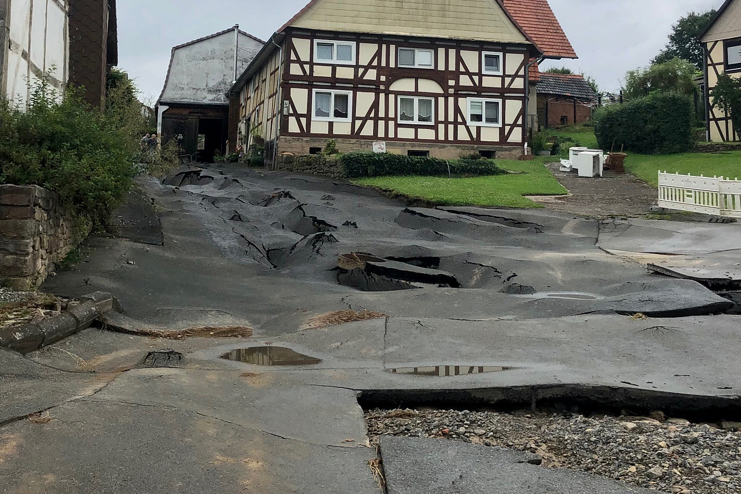 Das starke Unwetter der letzten Tage hinterließ auch erhebliche Spuren in Gottsbüren.