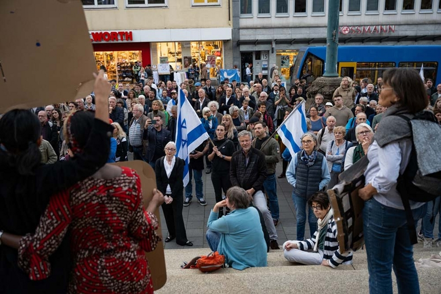 Kundgebung Solidarität mit Israel Rathaus Kassel 2023