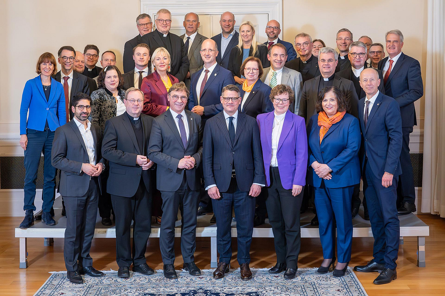 Spitzentreffen in der Hessischen Staatskanzlei in Wiesbaden