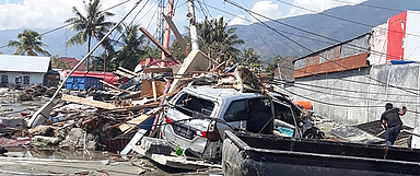 Unser Foto zeigt Zerstörungen in Palu, der Hauptstadt der indonesischen Provinz Zentralsulawesi. (Foto: Agustinus/Toraja Church/EMS)