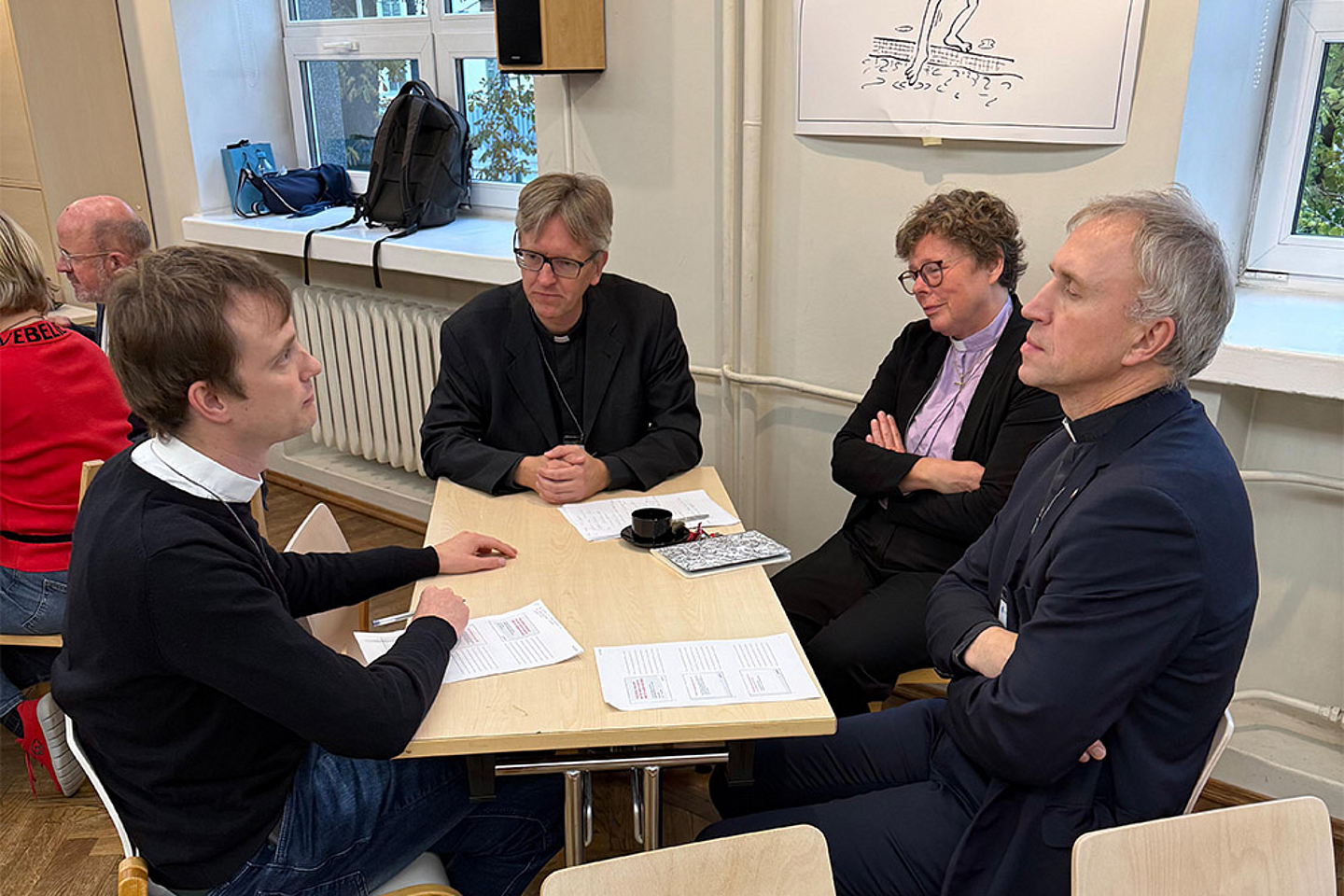 Konsultation der EKKW-Delegation mit Personen der estnischen Partnerpropsteien und der EELK-Kirchenleitung Konsultation der EKKW-Delegation mit Personen der estnischen Partnerpropsteien und der EELK-Kirchenleitung