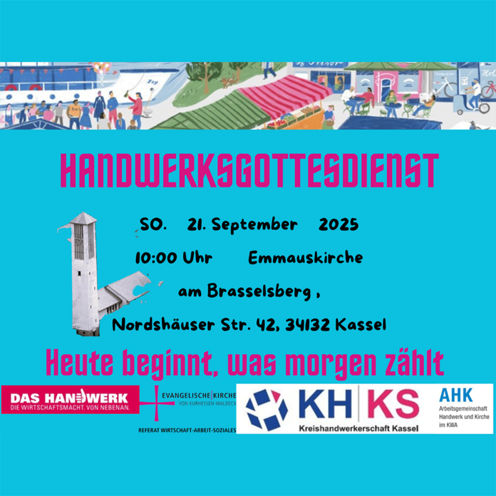 Ankündigungsplakat des Gottesdienstes