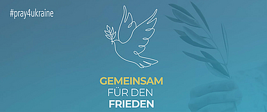 Mit ihrem Aufruf schließen sich die Bischöfin und der Bischof dem der Arbeitsgemeinschaft Christlicher Kirchen in Deutschland, der Evangelischen Allianz Deutschland und anderer christlicher Netzwerke an. Unser Foto zeigt einen Ausschnitt aus der Website deutschlandbetet.de, auf der am 24. Februar auch ein Friedensgebet online übertragen wird.