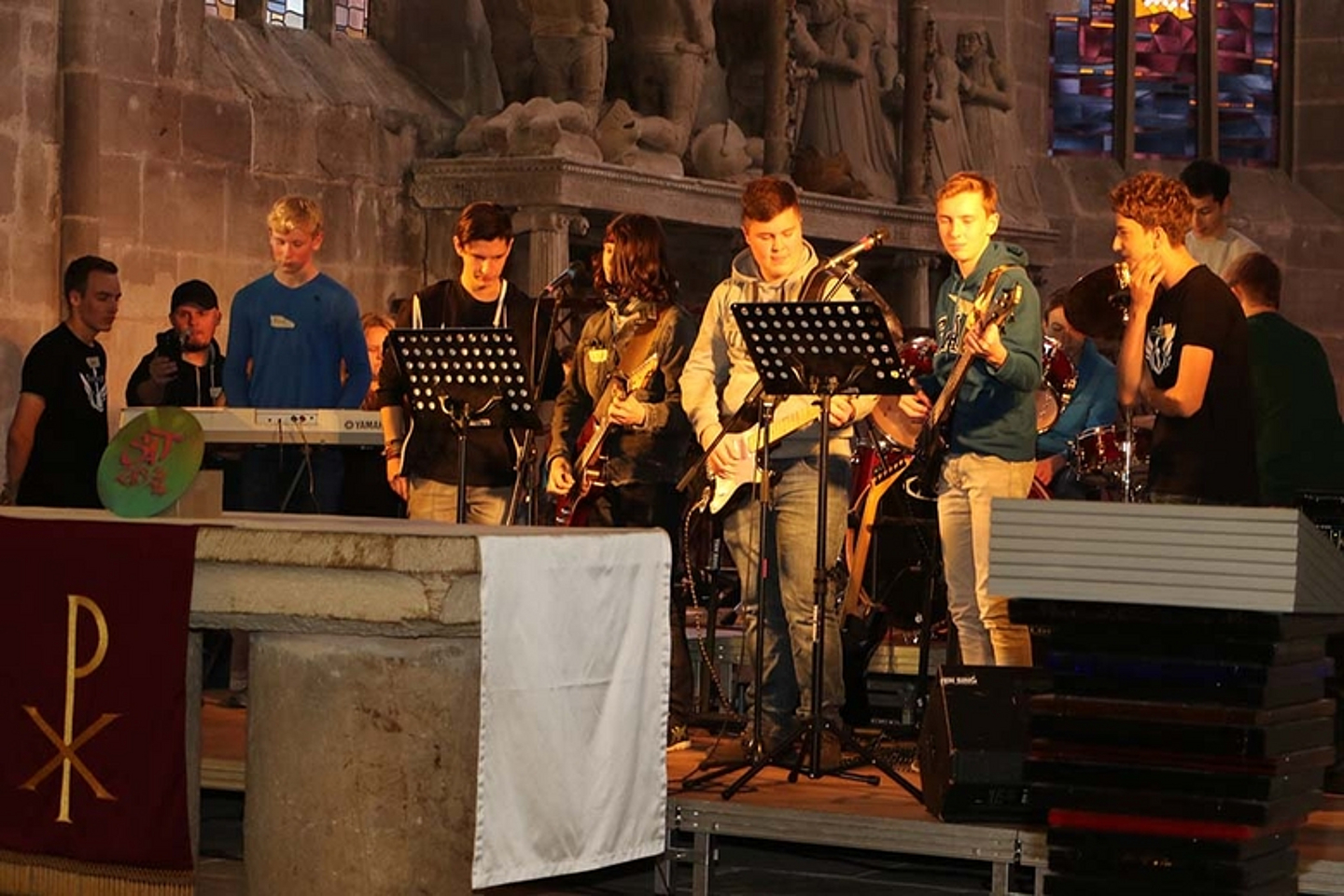 Es wurde gemeinsam Musik gemacht in der Liebfrauenkirche.