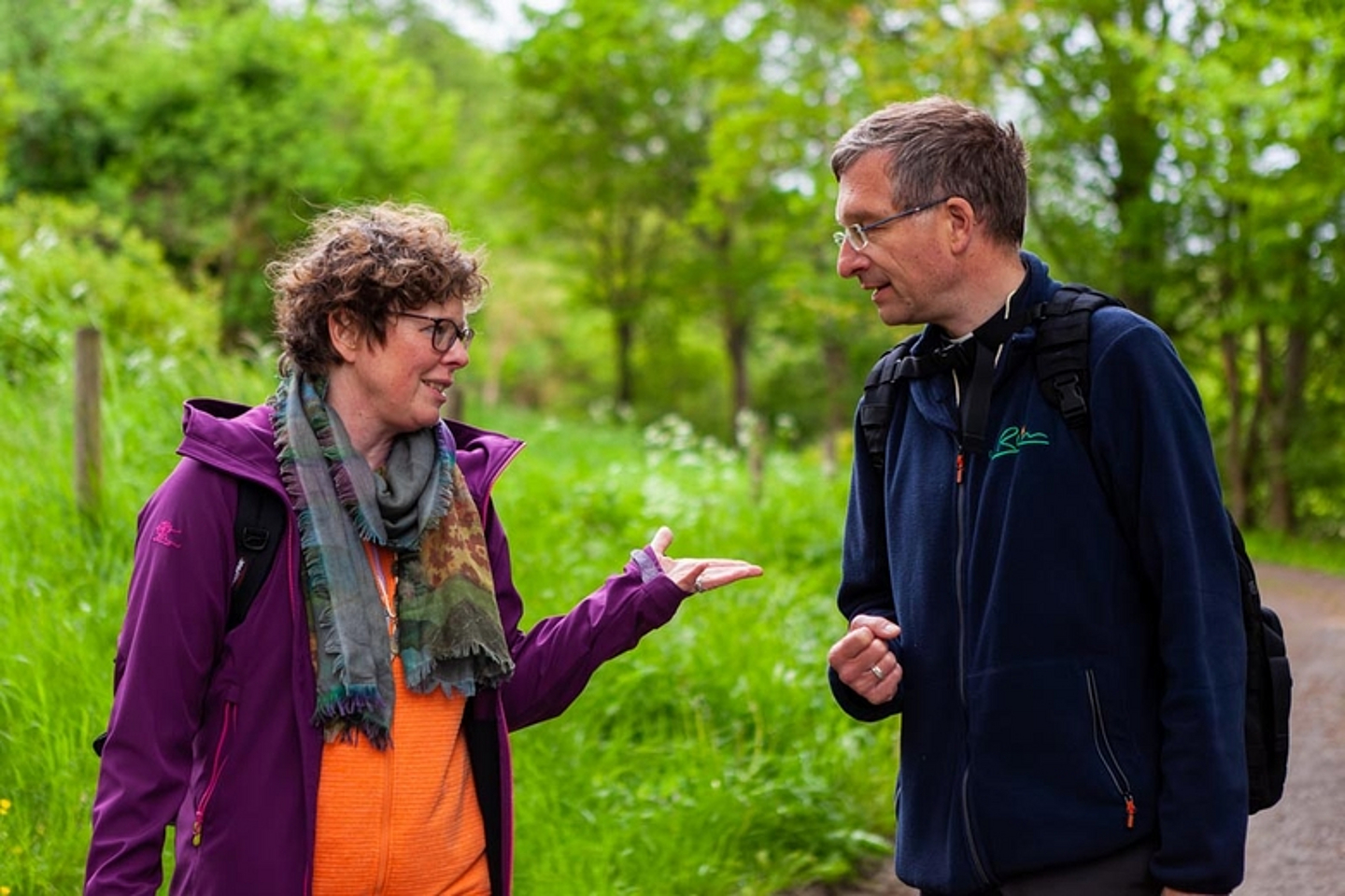 Impressionen vom Pilgerweg von Bischöfin Dr. Hofmann und Bischof Dr. Gerber am Pfingstmontag 2021 von Marburg nach Amöneburg. (Foto: medio.tv/Balzer) 