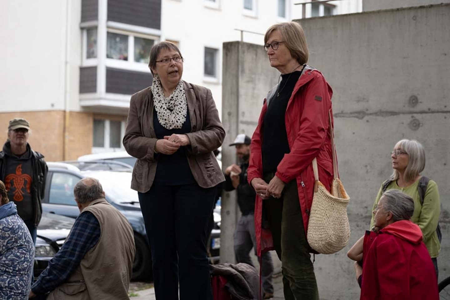 Ökumenischer "Wächterdienst" vor der Synagoge Kassel