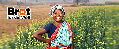 Zusammen mit seinen Partnerorganisationen in mehr als 80 Ländern sät Brot für die Welt den Wandel aus. Zum Beispiel in Kenia: Dort unterstützt die Entwicklungsorganisation der Anglikanischen Kirche Kleinbauernfamilien dabei, sich selbst aus ihrer Not zu befreien. (Foto: Brot für die Welt)
