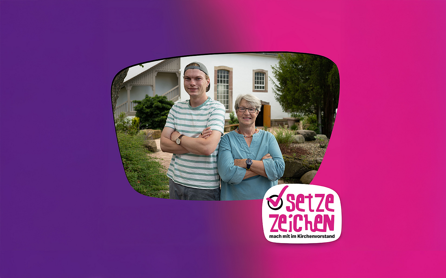 Ingrid Zeisberg-Heinemann und Johannes Ickler sind Kirchenvorstände in Bad Emstal-Sand. 