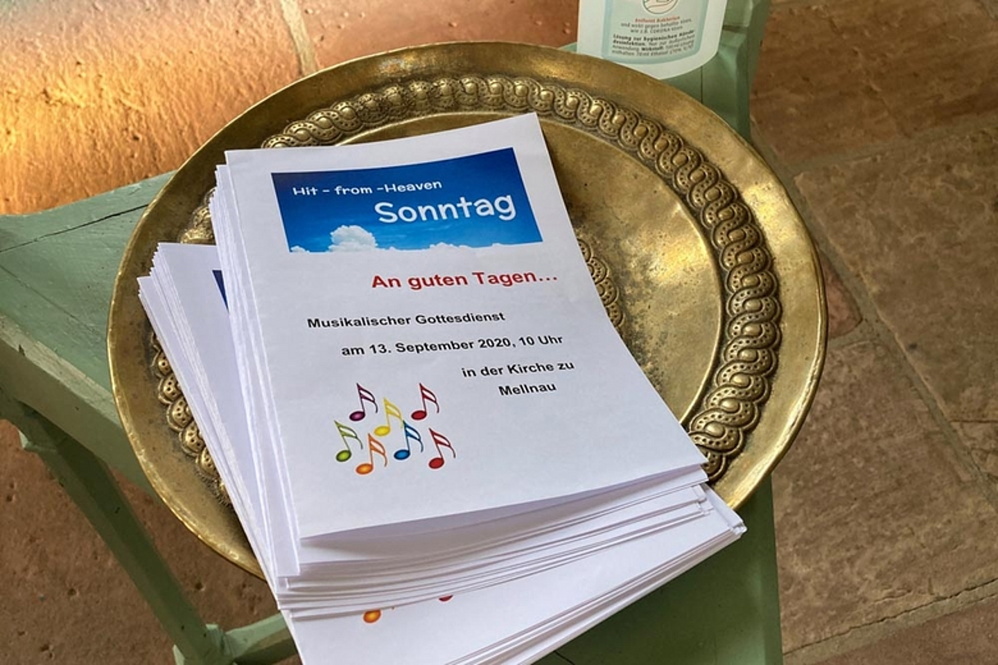 Impressionen aus der Kirchengemeinde Mellnau - Hit-From-Heaven-Sonntag 2020 mit dem Song «An guten Tagen» von Johannes Oerding. (Foto: medio.tv)