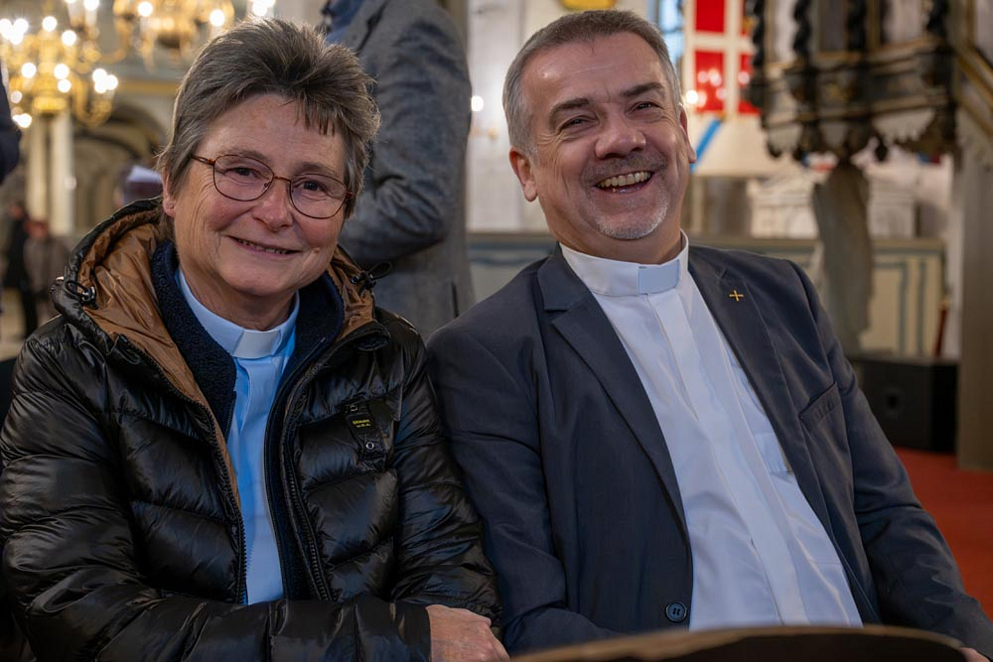 Pfarrerin Sandra Niemann und Dekan Jens Heller vom Kirchenkreis Kirchhain Pfarrerin Sandra Niemann und Dekan Jens Heller vom Kirchenkreis Kirchhain