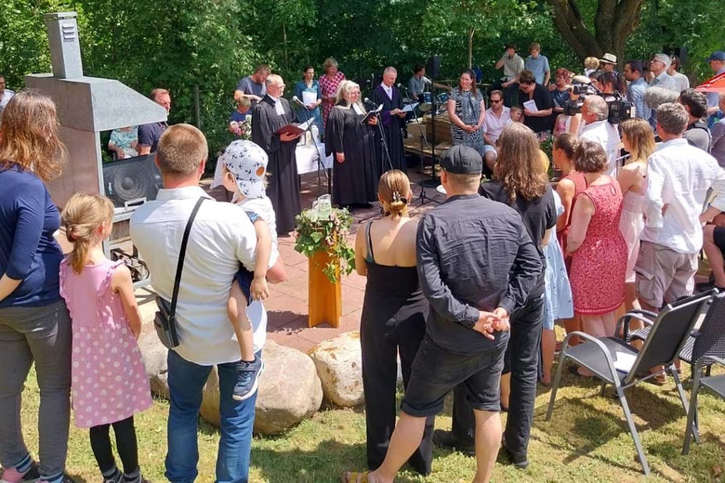 Tauffest der Evangelischen Erlöserkirche Harleshausen im Freibad Kassel-Harleshausen (Foto: Christian Schönhals)