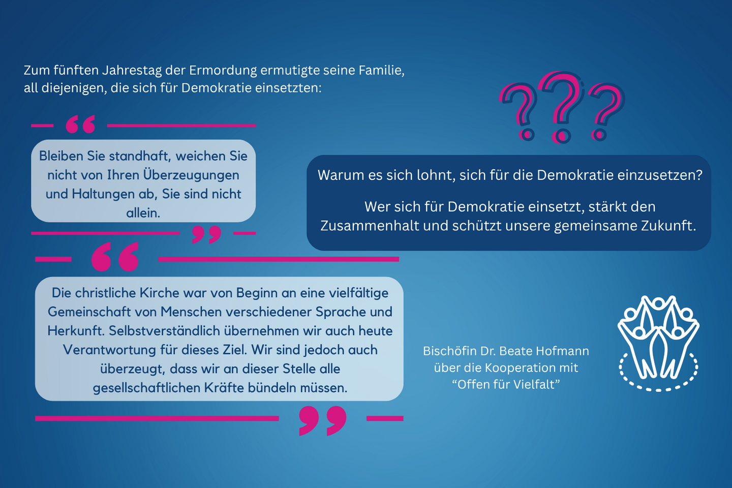 Erinnerung an Walter Lübcke und die Geschehnisse
