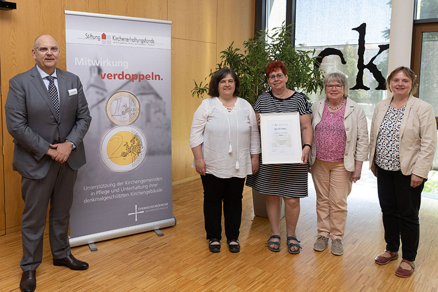 Ev. Kirchengemeinde Wabern - Stiftung Kirchenerhaltungsfonds belohnt Einsatz für Kirchengebäude - Feierstunde am 28.6.22 in Kassel. (Foto: medio.tv/Schauderna)