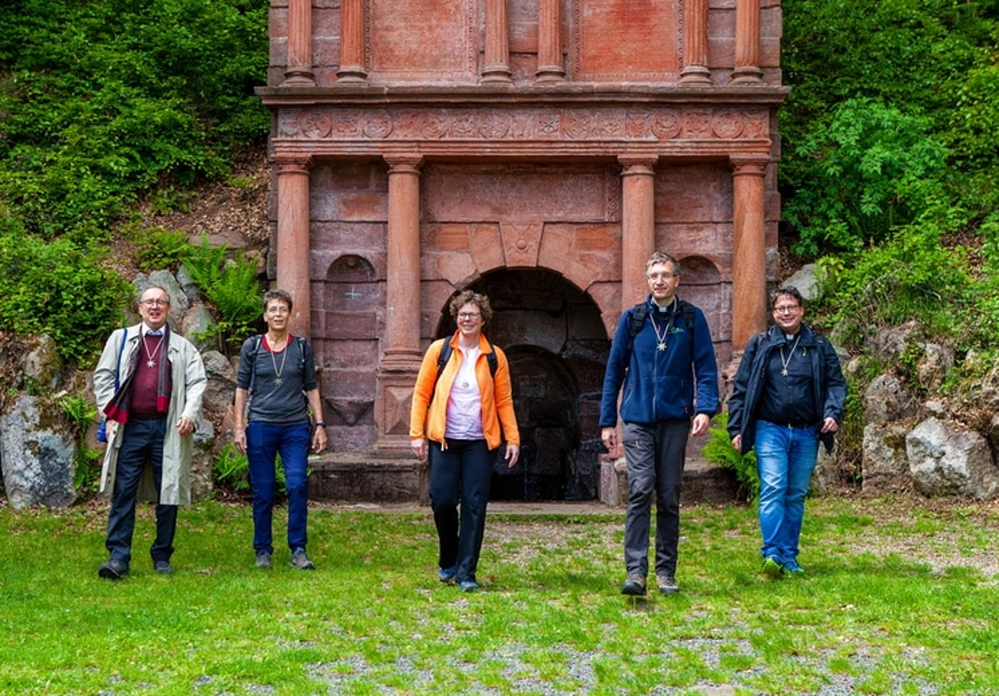 Impressionen vom Pilgerweg von Bischöfin Dr. Hofmann und Bischof Dr. Gerber am Pfingstmontag 2021 von Marburg nach Amöneburg. (Foto: Bistum Fulda/Beintken)