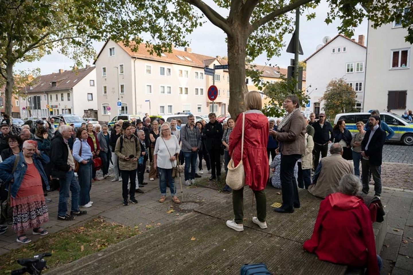 Ökumenischer "Wächterdienst" vor der Synagoge Kassel