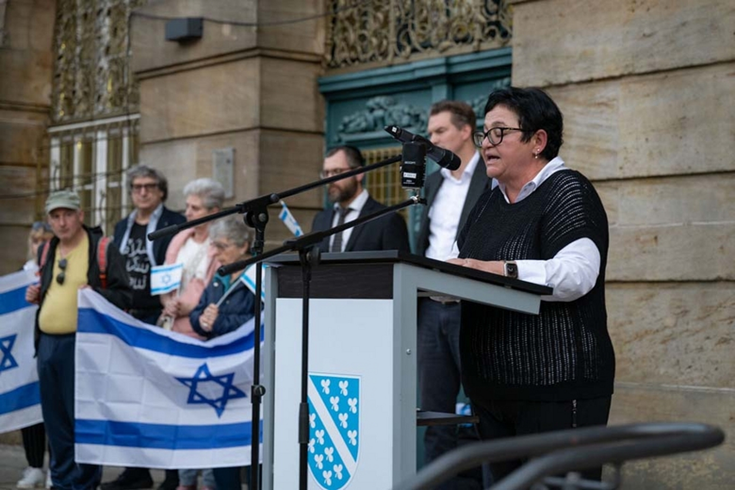 Kundgebung Solidarität mit Israel Rathaus Kassel 2023