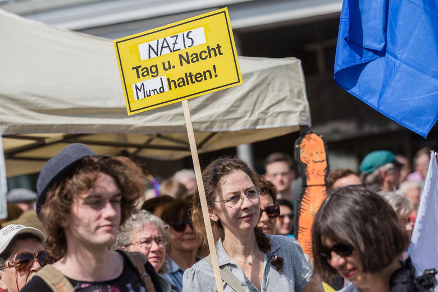 Kundgegbung und Demonstration "Kassel nimmt Platz! No Pasaran!"
