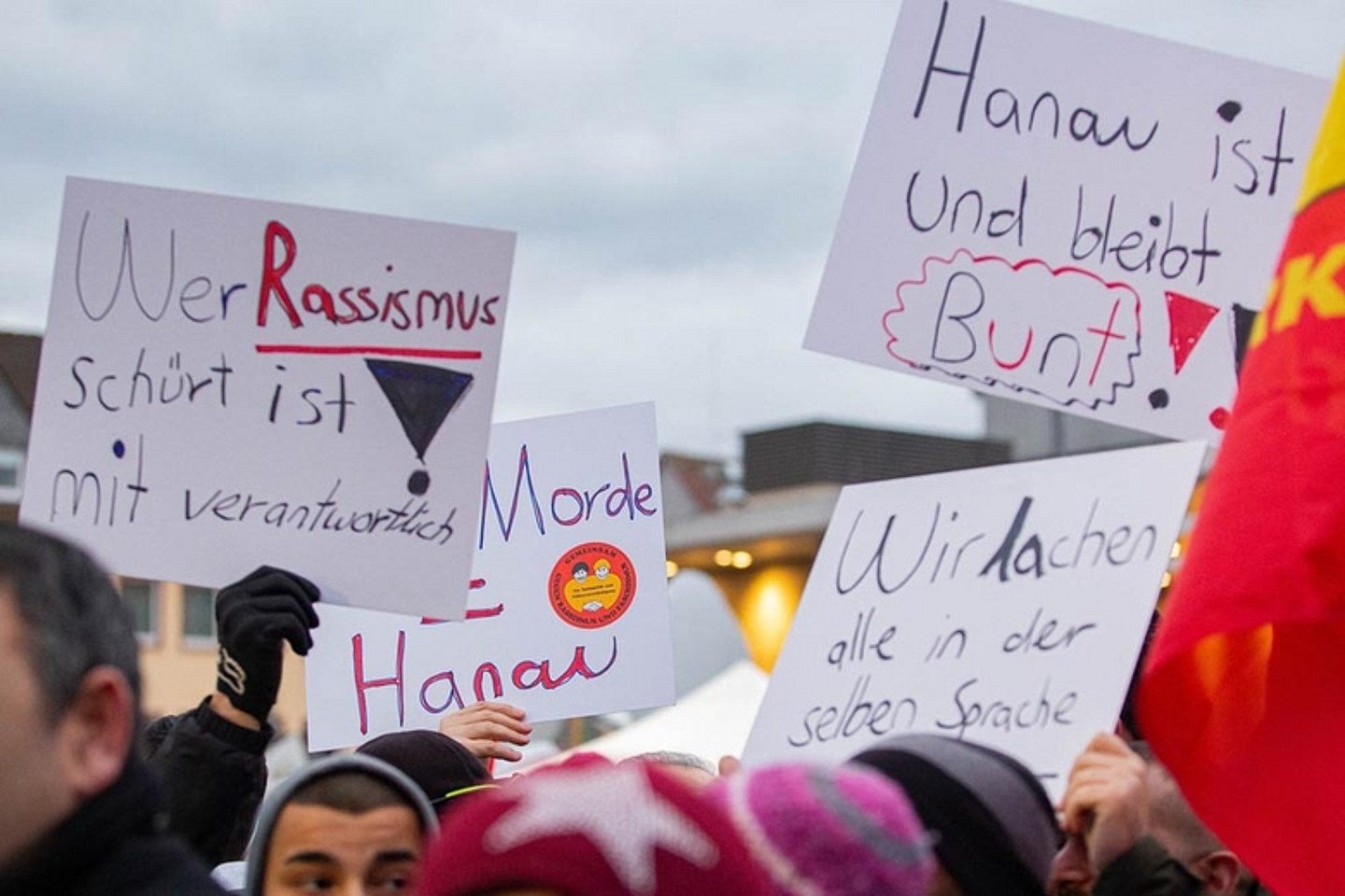 Mahnwache rechtsextremistischer Anschlag Hanau