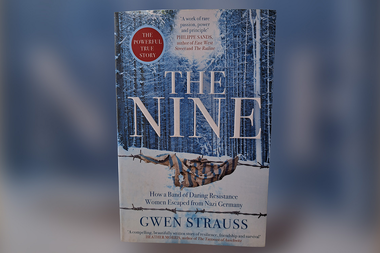 Amerikanische Originalausgabe von „The Nine“ von Gwen Strauss Amerikanische Originalausgabe von „The Nine“ von Gwen Strauss
